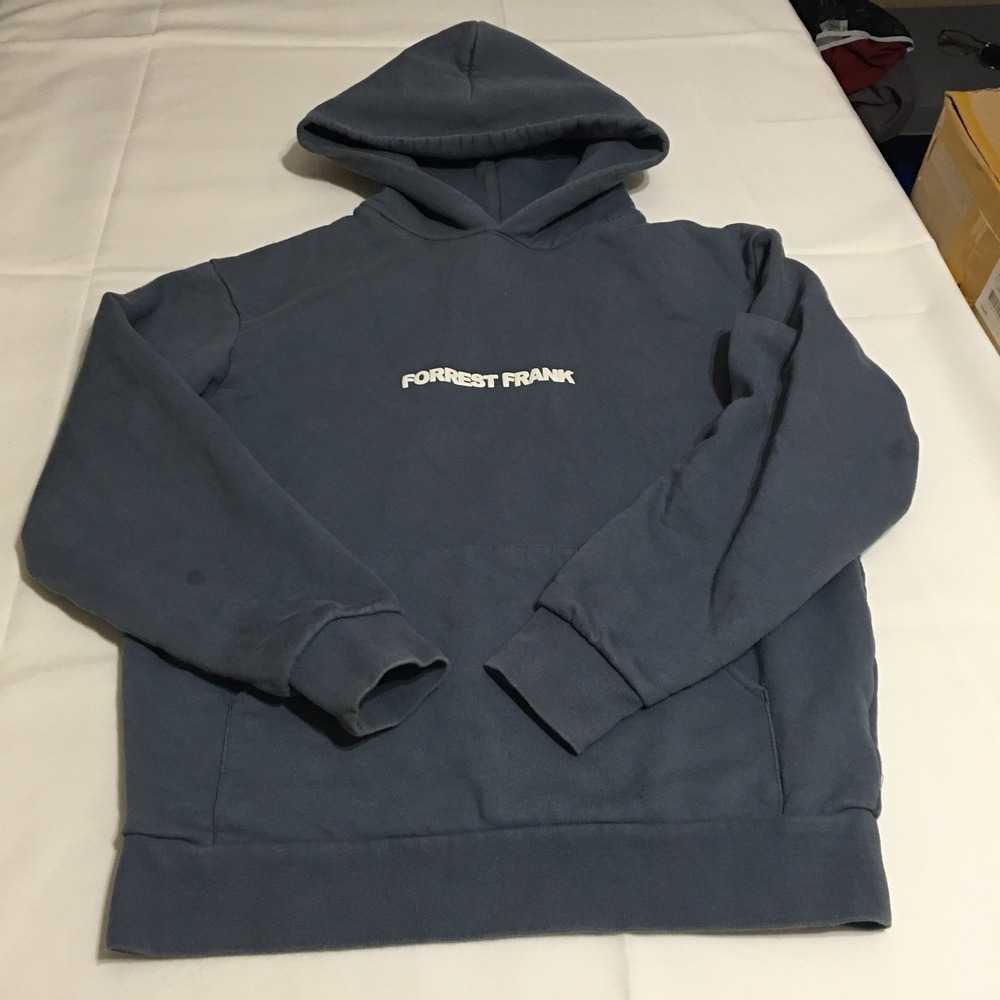 Forrest Frank Hoodie Small Blue God's Got My Back Graphic